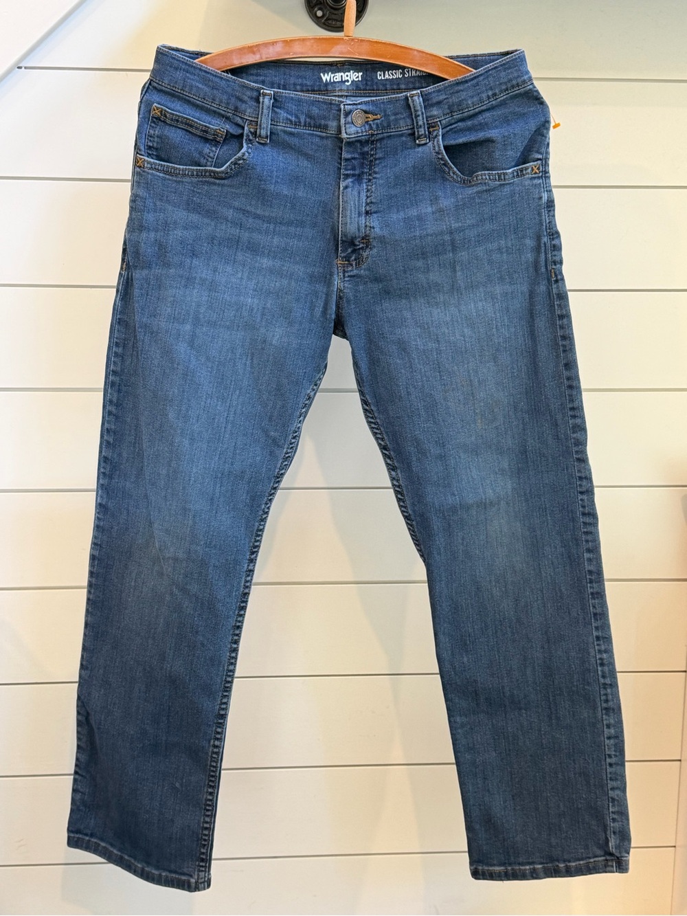 Boys Youth Wrangler Straight Denim Jeans 16 Husky